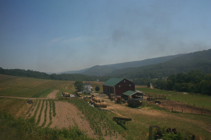 A view from the Western Maryland Scenic Railroad.\