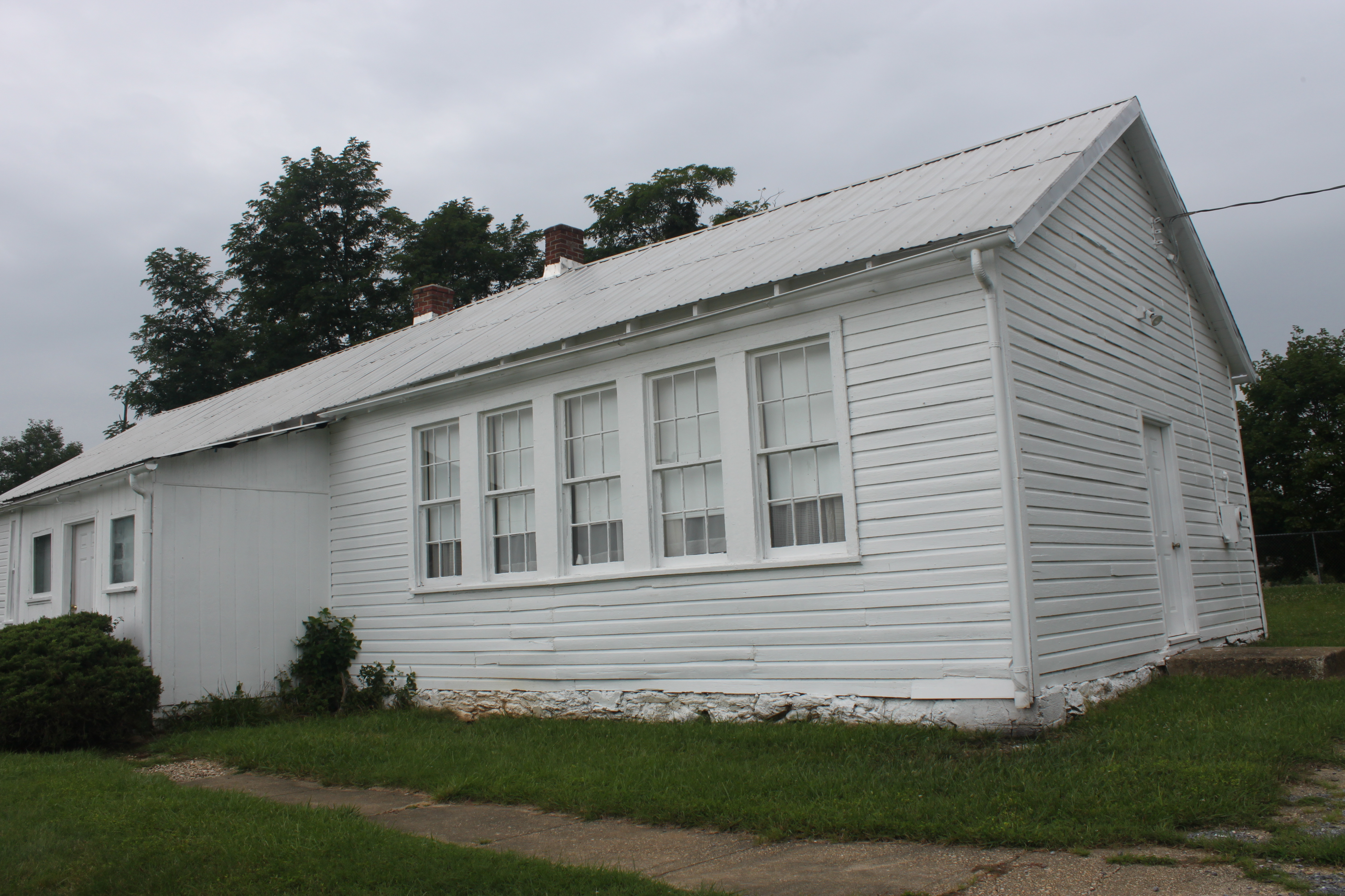 The school building on the grounds of Pleasant View Historical Site