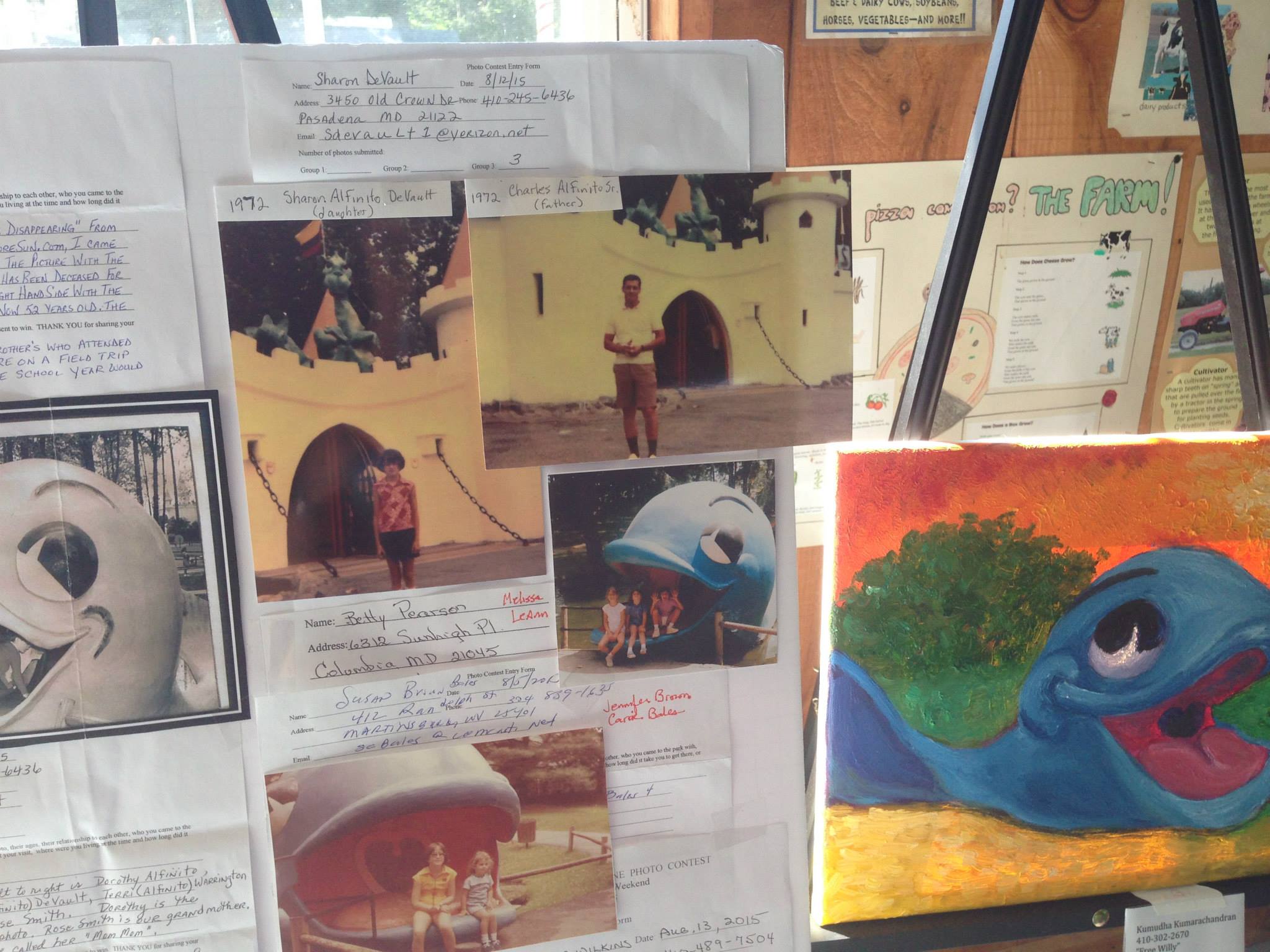 Posters showing images from the Enchanted Forest at Clark's Elioak Farm
