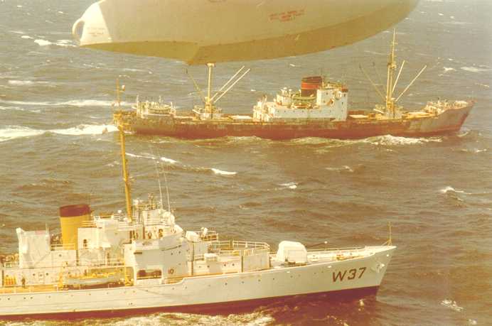 Taney off northern California in May of 1965. Photo from U.S. Coast Guard.