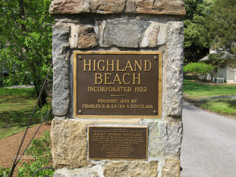 Highland Beach, founded by descendants of Frederick Douglas. Credit highlandbeachmd.org.