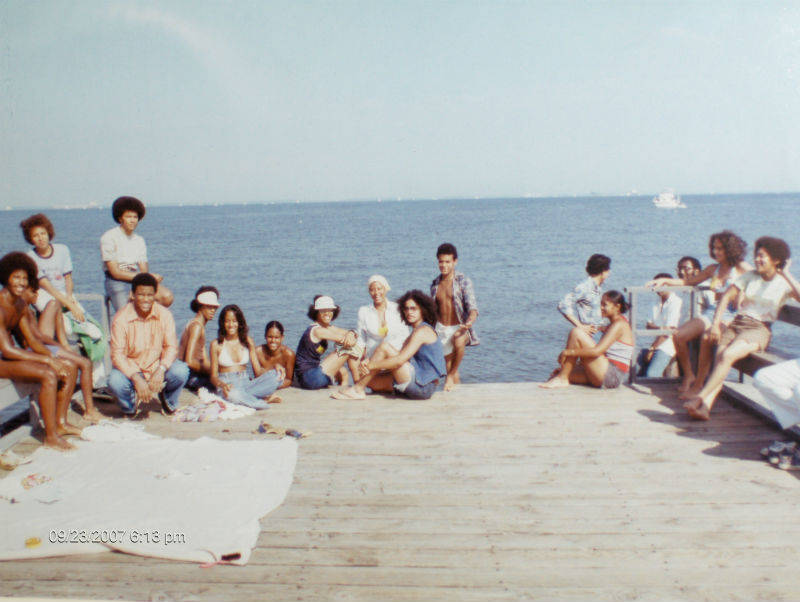 Beachgoers in the 70s. Photo from Highland Beach.