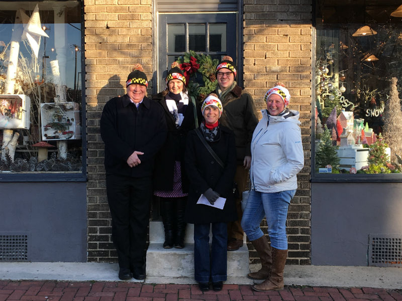 Preservation Maryland staff with that Maryland holiday spirit, 2017.