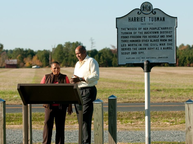 Harriet Tubman Historic Marker in Dorchester County