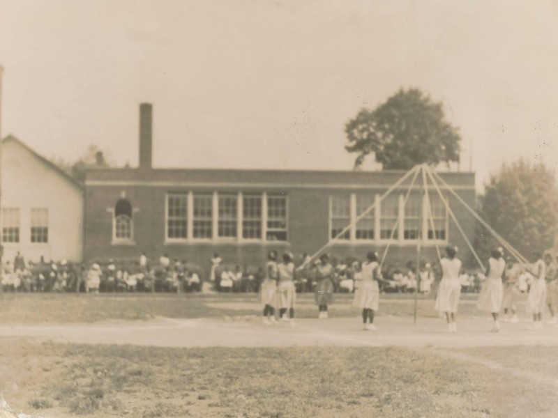 Students playing outside of the Havre de Grace Colored School. Photo from the Havre de Grace Colored School.